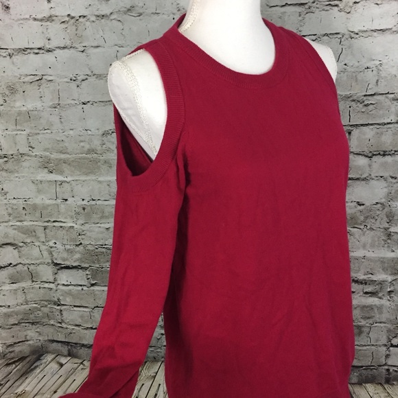 MICHAEL Michael Kors Sweaters - Michael Kors Cold Shoulder Red Sweater